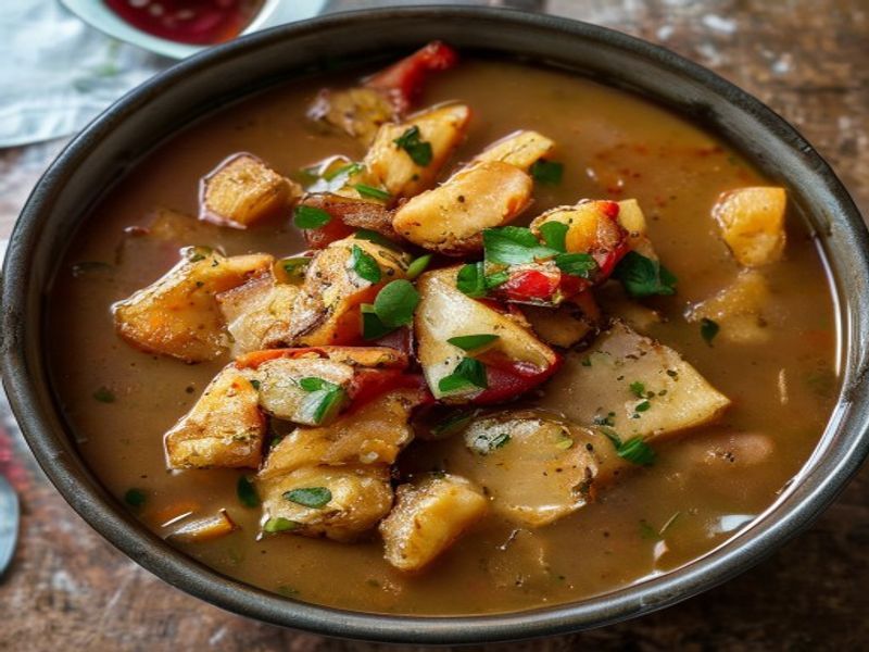 Air-fried Calabrian Jackfruit Soup