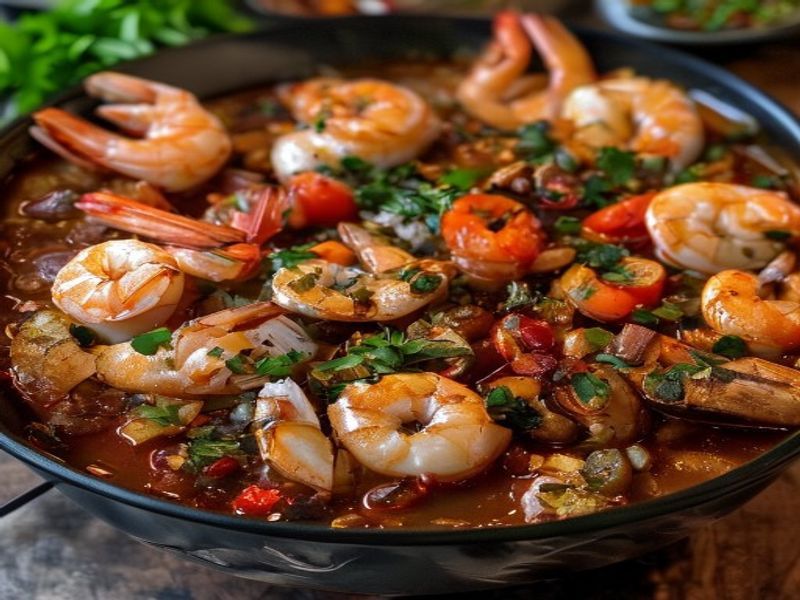 BBQ Chili with Shrimp